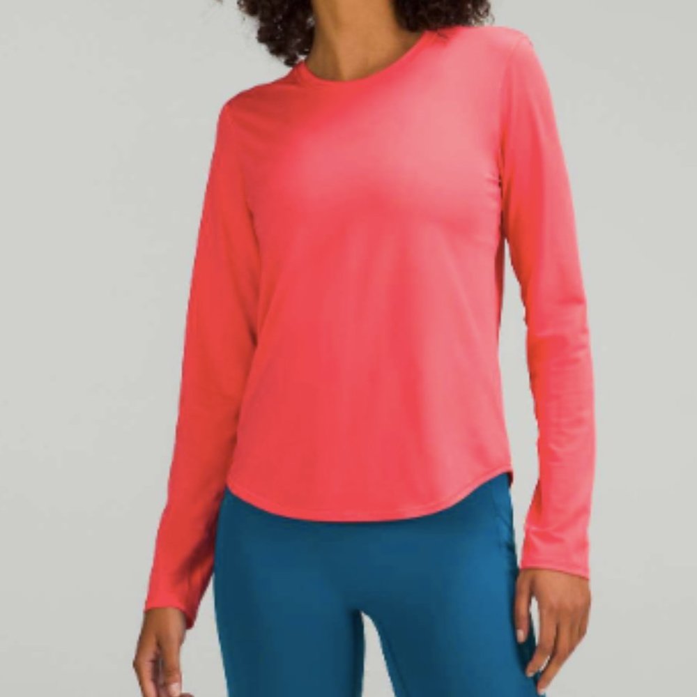 LULULEMON  - HIGH NECK RUNNING AND TRAINING LONG SLEEVE SHIRT - relaxed fit